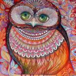 gold owl Ζωγραφική,