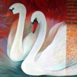 2014 swan Ζωγραφική,