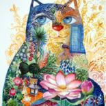 Chat en printemps