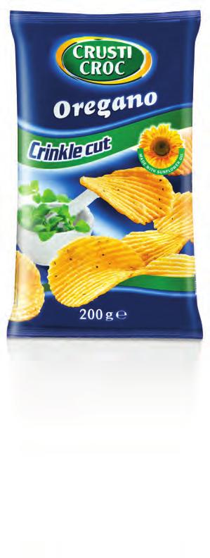 CRUSTI CROC Τσιπς κυματιστά με ρίγανη ΟΛΑ ΜΑΖΙ 250 g + 6