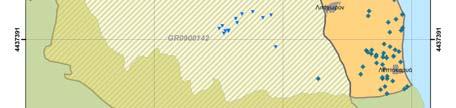 Έκταση : 153,1 km² Ισοζύγιο : Μέση ετήσια απόληψη (υδροληψία) : 14.42 x 10 6 m³ / έτος (αφορά το σύνολο του GR0900140) Ανανεώσιμα αποθέματα : 155.