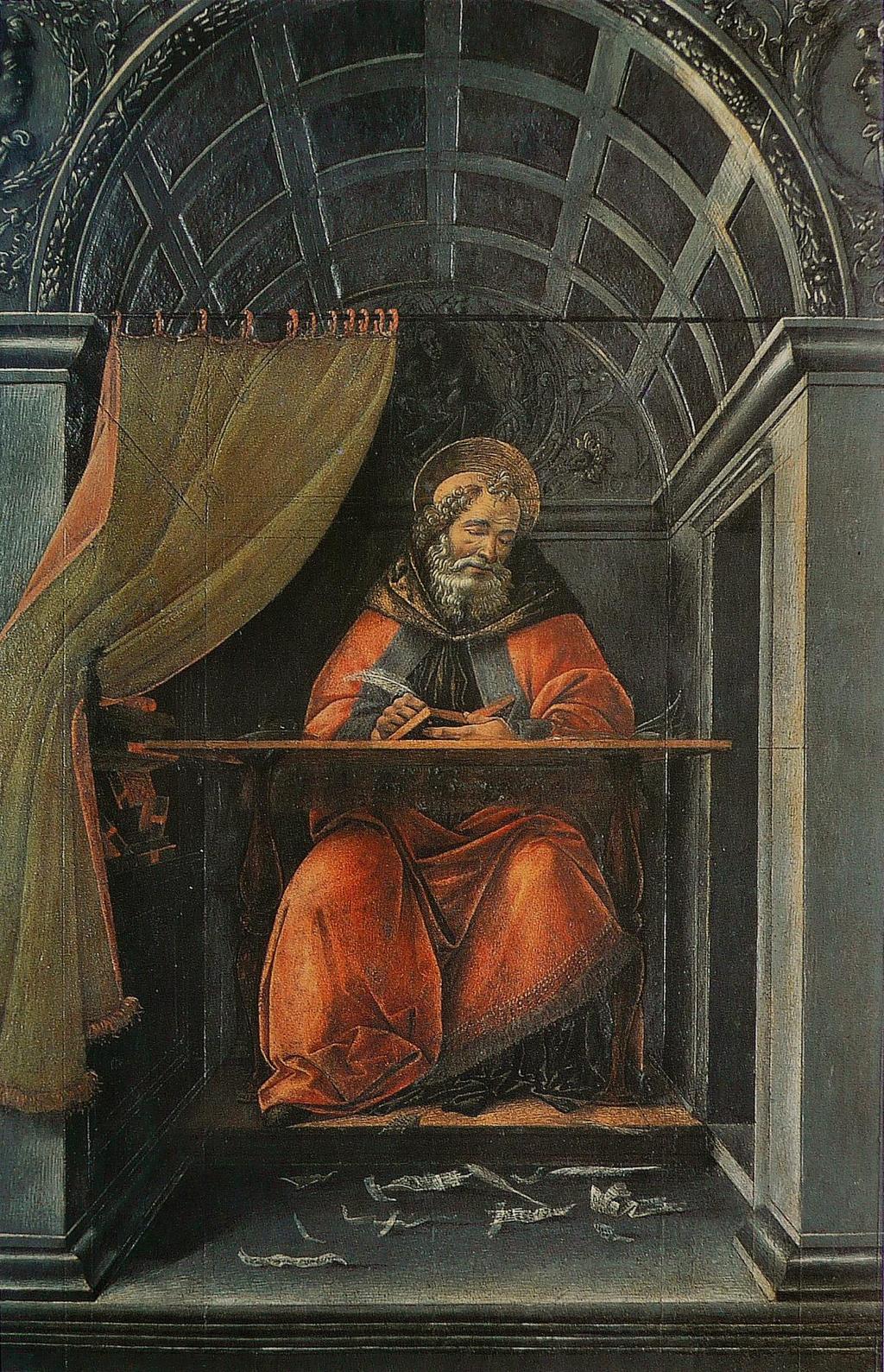 Sandro Botticelli, O Άγιος Αυγουστίνος στο