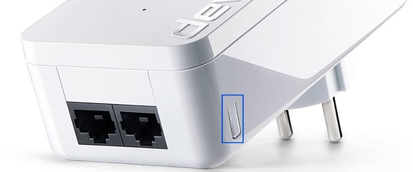 4.1 dlan δίκτυο μέσω μπουτόν κρυπτογράφησης Για να κρυπτογραφήσετε ένα δίκτυο dlan στο οποίο όλες οι συσχετισμένες συσκευές είναι εξοπλισμένες με ένα μπουτόν κρυπτογράφησης, απλά χρησιμοποιήστε το