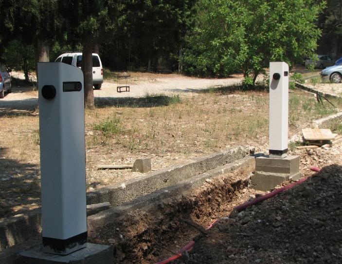 εγκατέστησε ένα σταθμό φόρτισης με ισχύ 22 kw.