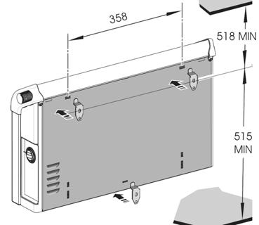 DX 421, DX 422T In order to avoid a hazard due to inadvertent resetting of the thermal cutout, this appliance must not be supplied through an external switching device, such as a timer or connected