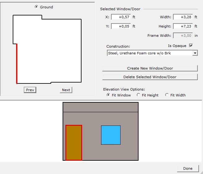 Custom Window / Door Placement Πατώντας στη καρτέλα αυτή μας εμφανίζεται το παρακάτω παράθυρο όπου με την βοήθεια του θα τοποθετηθούν οι πόρτες και τα παράθυρα στην ακριβή τους θέση και με τις