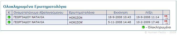 πρζπει ο χριςτθσ να απευκυνκεί ςτον διαχειριςτεί που του ζχει ανακζςει το ερωτθματολόγιο για να του ςτείλει τα αποτελζςματα τθσ ςυμπλιρωςθσ δθλαδι τθν αναφορά.