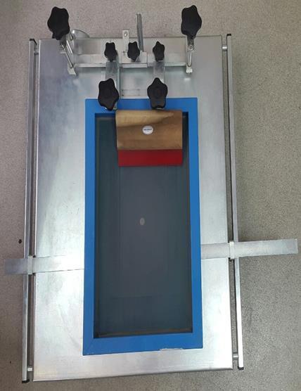 Εικόνα 4.2 Διαδικαςία εναπόκεςθσ με screen printing.