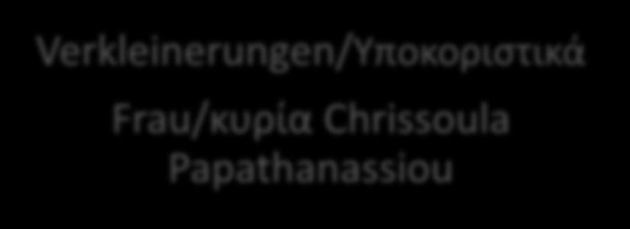 Πληθυντικού αριθμού Frau/κυρία Nora