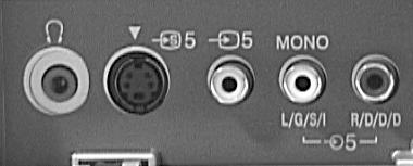 F G H I 8mm/Hi8 camcorder S S-VHS/Hi8 camcorder Not: Bağlantõ kablolarõ ürünle