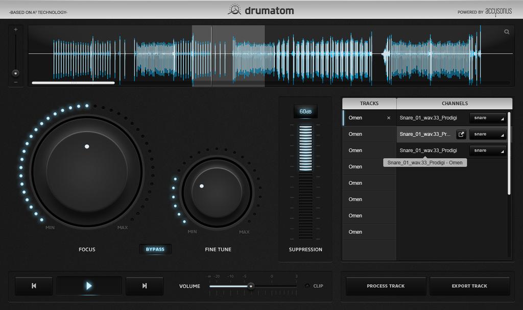 Accusonus Product: drumatom based on our
