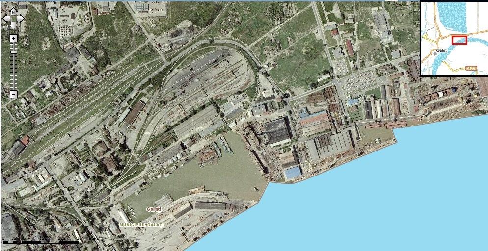 Planul de încadrare în zonă Dana 32 Portul Docuri Galați