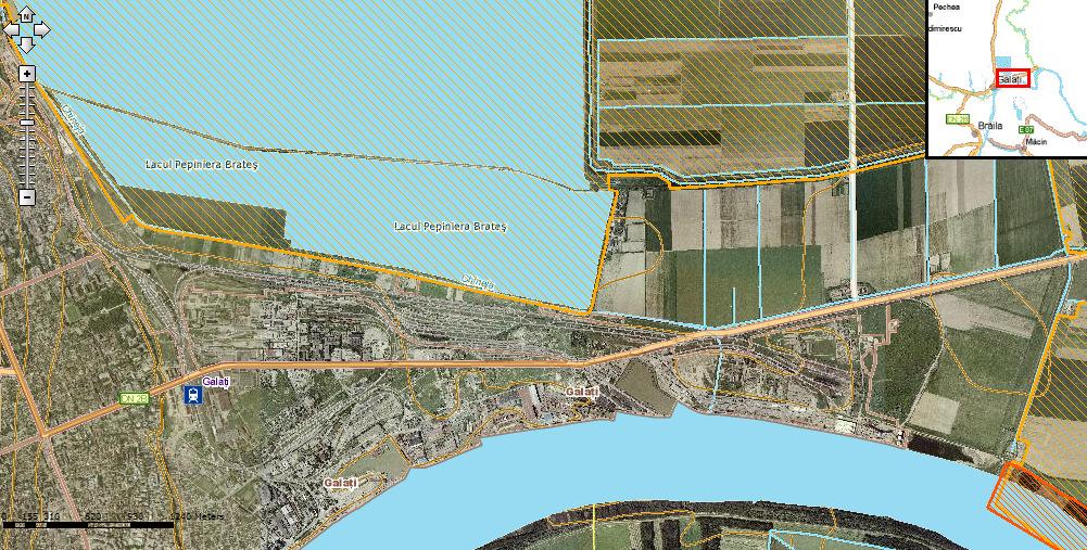 Fig. 2 Poziția amplasamentului față de ariile naturale protejate SC Unicom Oil Terminal SA Cheu mixt Kirazoglu 4km ROSPA121