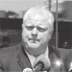 Ελληνικός Τύπος- 31ος χρόνος 29 Οκτωβρίου 2010 Page 7 Rob Ford: Ο νέος Δήμαρχος «Το πάρτι με τα χρήματα του φορολογούμενου πολίτη τέλειωσε. Σεβόμαστε τα λεφτά του και σταματάμε τη σπατάλη».