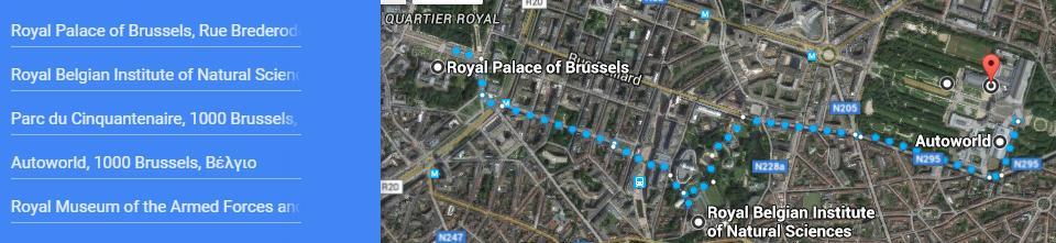 Brussels.Αξιοθέατα 11-15, 3.2Km,με αποτυπωση της διαδρομης σε google map 11.Royal Palace (Palais Royal) Νο 22 ΚΑΤΑΠΛΗΚΤΙΚΟ.