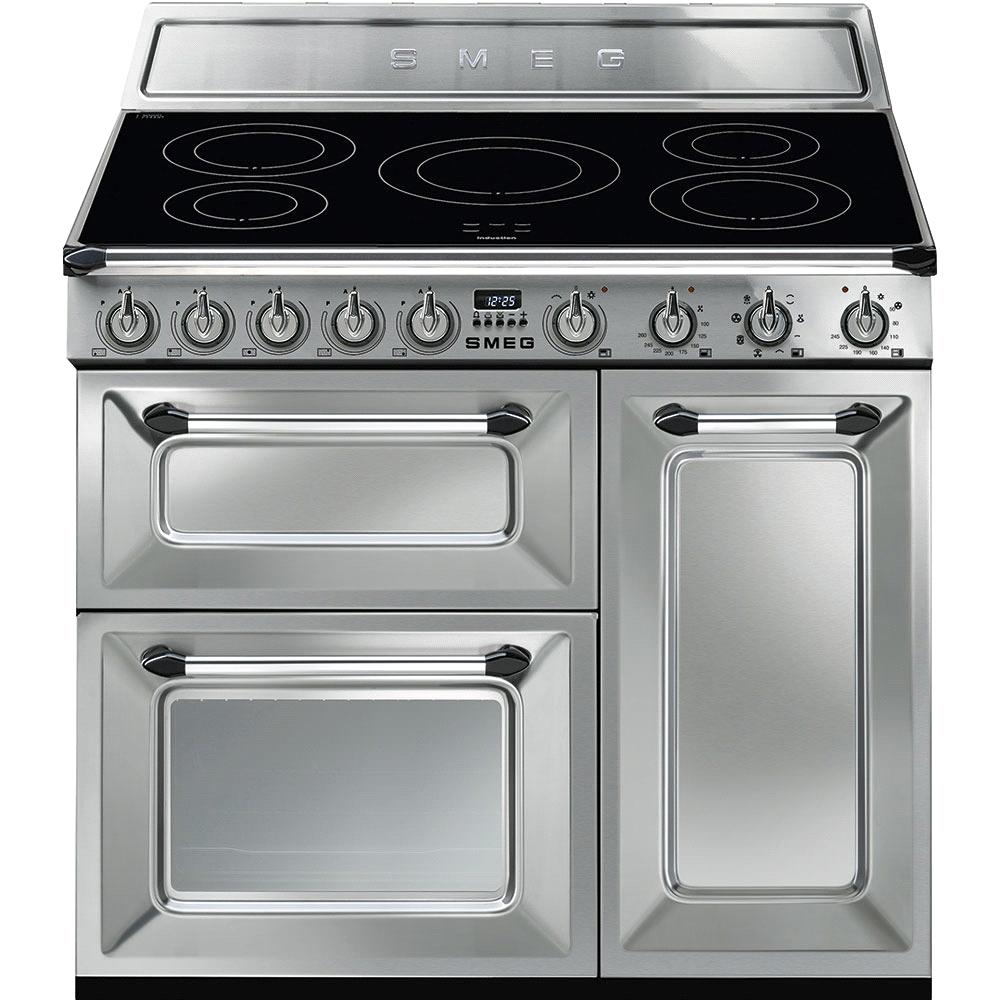 TR93IX νέο Κουζίνα "" 90x60 cm, Inox, 3 φούρνοι Επαγωγική εστία, Ενεργειακή κλάση AΒ Περισσότερες πληροφορίες στο www.petco.