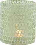 Verre/Ciment 3GBLOMA*adciie+ 0072022 Photophore Leaves Vert
