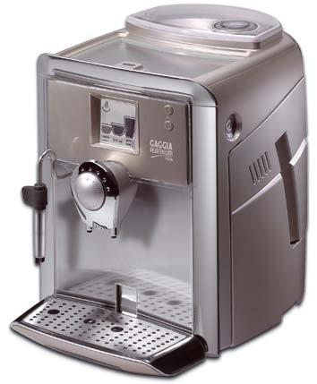With a light press of the "cup lift" button it is also possible to adjust the height