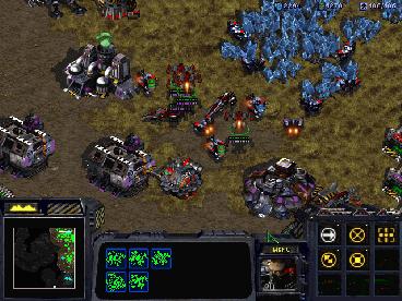 Εικόνα 4.4 - Το παιχνίδι StarCraft που περιέχει οροπέδια και πεδιάδες, καθώς και αντικείμενα 3D: Είναι ο κόσμος που αντιπροσωπεύει τις τρεις πραγματικές διαστάσεις.