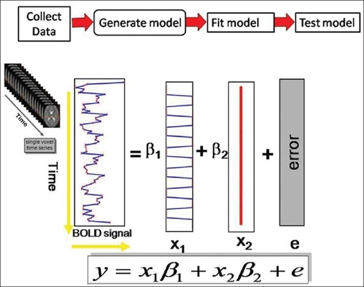 Εικόνα 10: Το GLM στο fmri 5.3 Προ-επεξεργασία Κάθε session αποτελείται από 2 runs όπου το καθ' ένα με τη σειρά τους αποτελούνται από 179 χρονοσειρές.