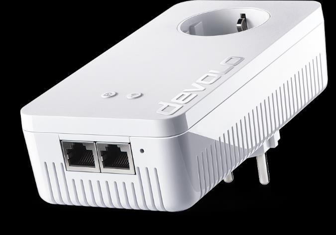 2.3 Το dlan 550+ WiFi Το dlan 550+ WiFi είναι εξοπλισμένο με Μπουτόν κρυπτογράφησης (Συμβολισμός Σπιτάκι) με φωτεινή ένδειξη LED Μπουτόν WLAN με φωτεινή ένδειξη