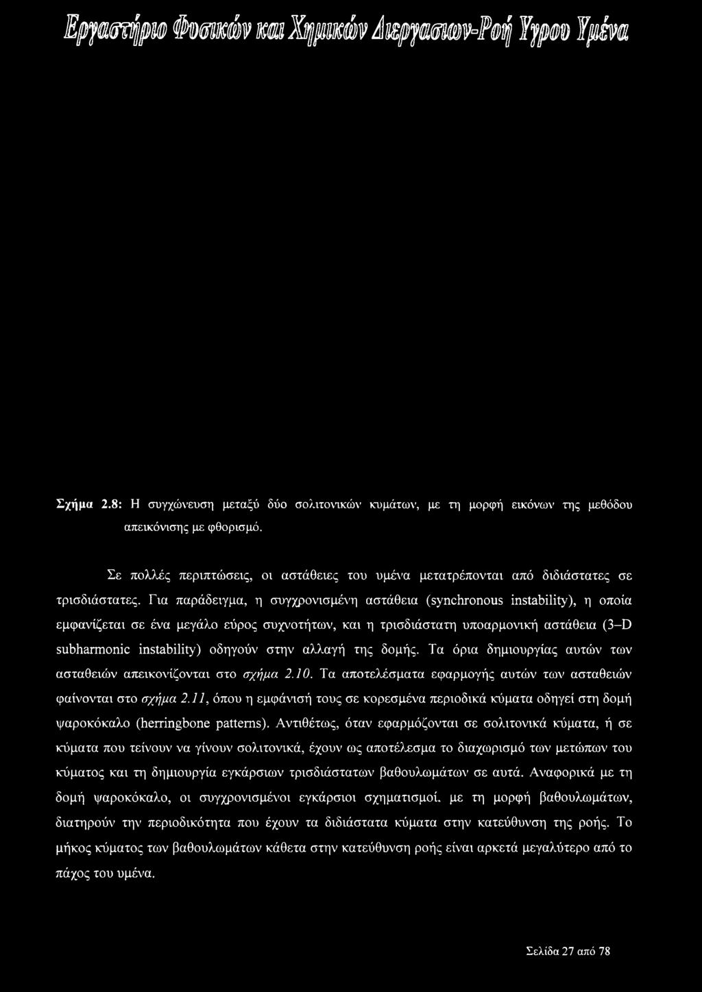 11, όπου η εμφάνισή τους σε κορεσμένα περιοδικά κύματα οδηγεί στη δομή ψαροκόκαλο (herringbone patterns).