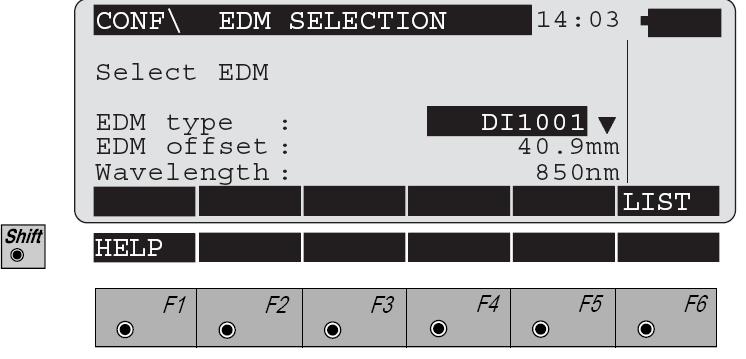 Distantatorul corespunzator poate fi selectat din urmatorul dialog: Alegeti din lista EDM.