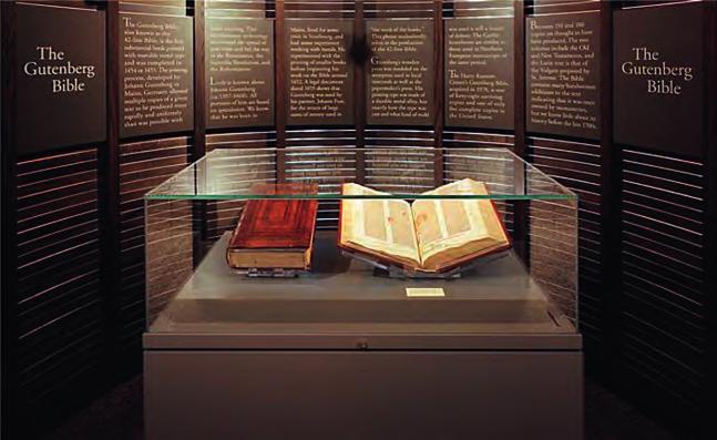 Η Βίβλος ως θεμελιώδες συστατικό του ευρωπαϊκού πολιτισμού Η Αγία Γραφή είναι το πρώτο βιβλίο που τυπώθηκε, όταν εφευρέθηκε η τυπογραφία από τον Γουτεμβέργιο τον