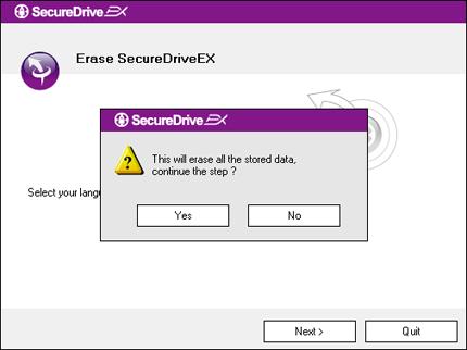 1. Τοποθετήστε στη μονάδα CD ROM του υπολογιστή το CD εγκατάστασης του SecureDrive EX. 2. Θα αναδυθεί ένα παράθυρο ρυθμίσεων του SecureDrive EX.