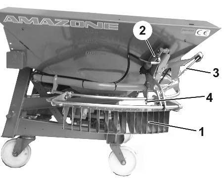 οµή και λειτουργία 5.7 Διασπορά ορίων / άκρων Limiter X (προαιρετικά) Μόνο για τους λιπασµατοδιανοµείς ZA-X 902 και ZA-X 1402!