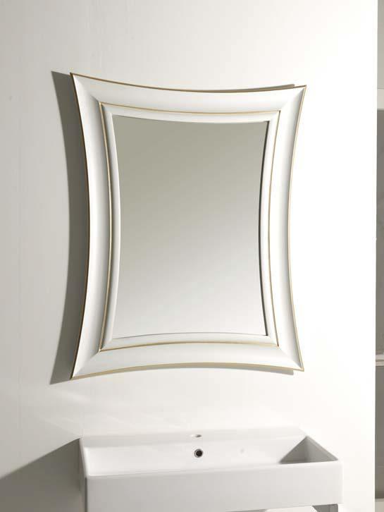 e Argento ViaVeneto Mirror White and Silver L. 83 - H. 103 - P.