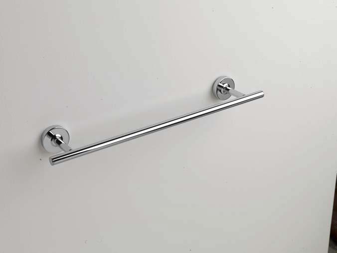 4 - H. 18 - P. 38 MI29 Porta Salviette Barra Towel holder L. 4 - H. 4 - P. 30 MI02 Mensola Piccola in Cristallo Small Shelf L.