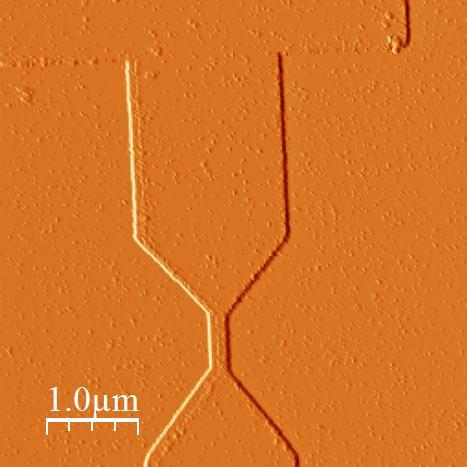 60 nm. Η περιοχή σάρωσης που μελετήθηκε είχε διαστάσεις 5x5 μm.