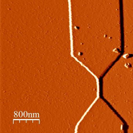 φάσης μιας δομής που περιέχει nanowire πάχους 40 nm.