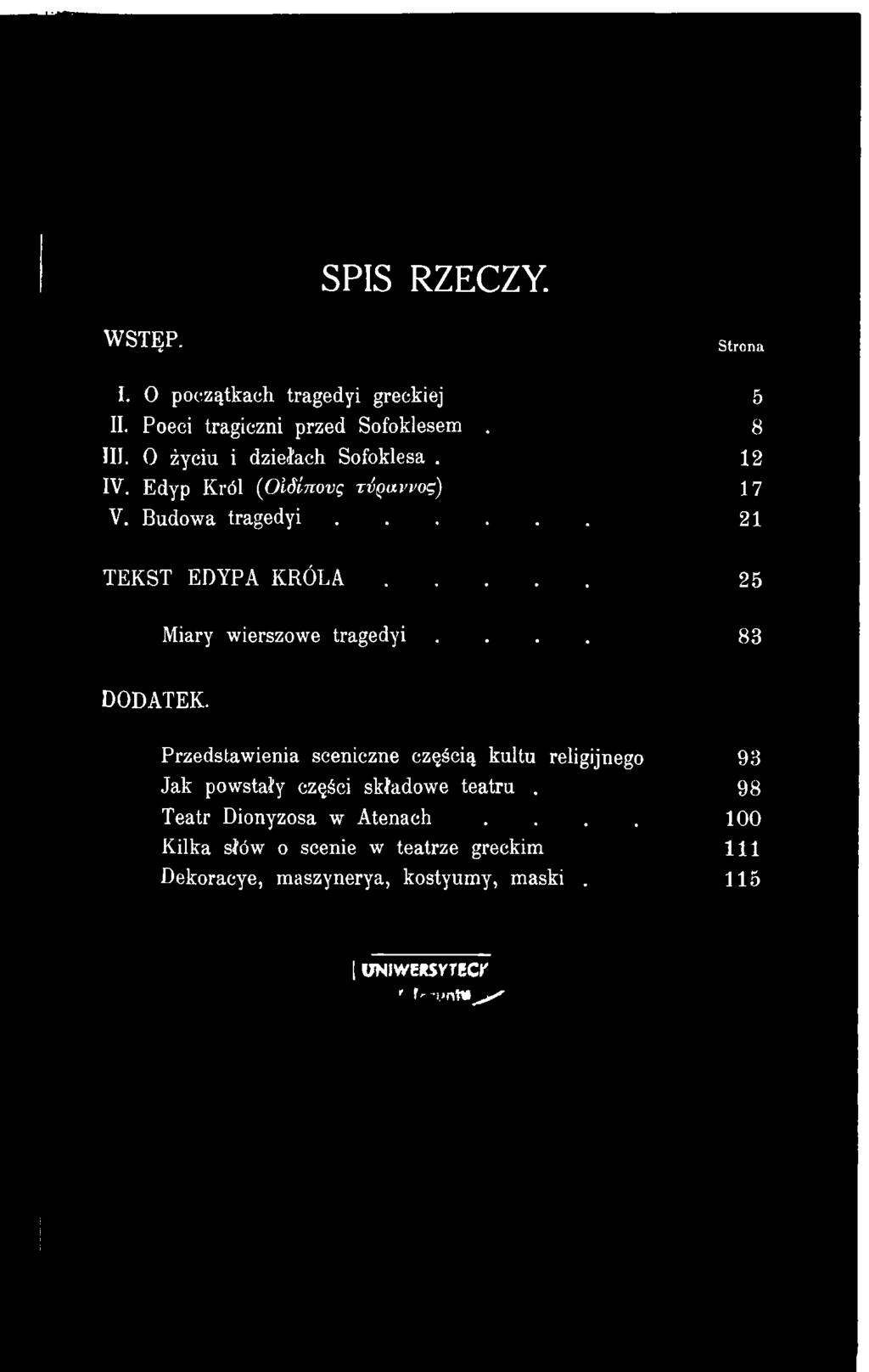 Przedstawienia sceniczne częścią kultu religijnego Jak powstały części składowe teatru.