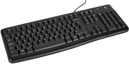 00012 Ενσύρματο πληκτρολόγιο QWERTY Ελληνική γλώσσα Διασύνδεση USB Μήκος καλωδίου 1.