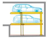Avantajul sistemului Parklift 430: - înglobează caracteristicile celor mai utilizate 3 tipuri de Parklift -uri (340, 402 și 440), pentru adâncimi ale puţului între 150-200 cm și înălţimi ale