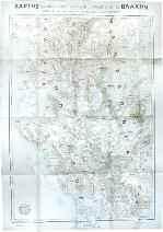 Χαλκόγραφος χάρτης των Κυθήρων, εντός κειμένου, κείμενο στην πίσω όψη. Διαστάσεις 16,5 χ 13 εκ.