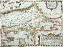 1574 JANSSONIUS JOHANN ΘΡΑΚΗ. THRACIAE VETERIS TYPUS Ex conatibus Geographicis Abrah Ortelii.