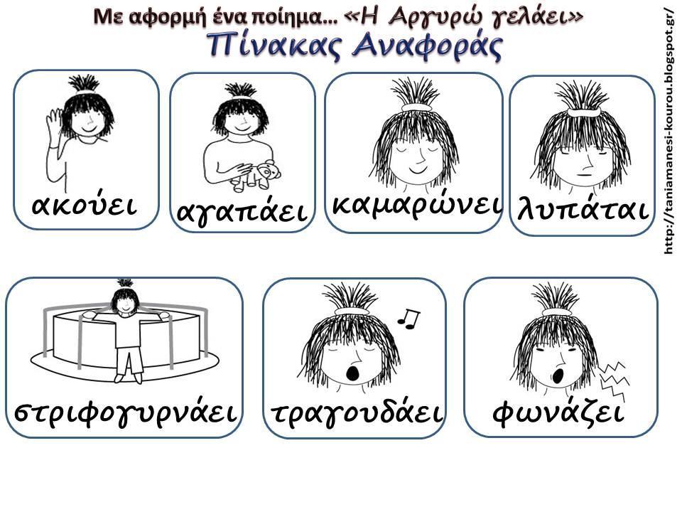 Το ποίημα «Η Αργυρώ γελάει» https://youtu.