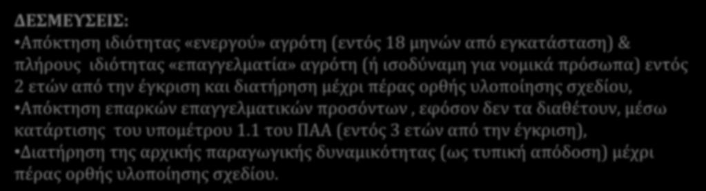 ΒΑΣΙΚΑ ΣΤΟΙΧΕΙΑ ΕΠΙΧΕΙΡΗΜΑΤΙΚΟΥ ΣΧΕΔΙΟΥ ΥΠΟΜΕΤΡΟ 6.1 (ΝΕΟΙ ΓΕΩΡΓΟΙ) Αρχι