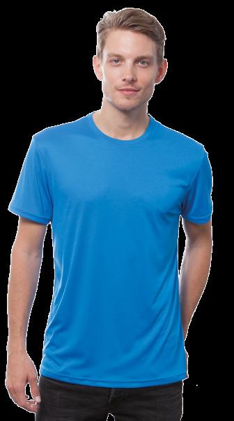 SPORT T-SHIRT REGULAr MAN REF: SPORTRGLM Χαρακτηριστικός: Μπλουζάκι άθλησης. Σύνθεση: 100% πολυέστερ. Βάρος: 115 γρ. Characteristics: Performance t-shirt. Slik touch.