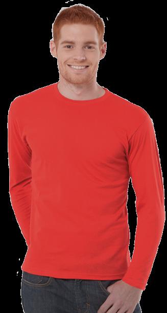 REGULAR T-SHIRT LS REF: TSRA150LS Χαρακτηριστικός: Μακρυμάνικο T-shirt ενηλίκων χωρίς μανσέτα. Διπλό γαζί στη λαιμόκοψη, εσωτερικοί ώμοι με ρέλι. Λάστιχο lycra-rib στο λαιμό.