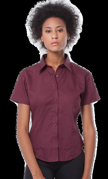 CASUAL & BUSINESS SHIRT LADY SS Χαρακτηριστικός: Γυναικείο κοντομάνικο εφαρμοστό πουκάμισο. Σύνθεση: Oxford: 60% βαμβάκι - 40% πολυέστερ. Popelín: 100% βαμβάκι. Characteristics: Body fitted.