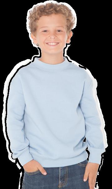KID SWEATSHIRT REF: SWRK290 Χαρακτηριστικός: Παιδικό φούτερ με διπλό γαζί στη λαιμόκοψη. 1x1 λάστιχο rib στο λαιμό και lycra rib. λάστιχο στη μανσέτα και στη μέση.