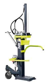 Holzspalter 1100-9E Ισχυρός σχίστης ξύλου για ξύλο με το μέτρο με δύναμη σχισίματος 9 t. Πατενταρισμένη μύτη συγκράτησης, δύο ταχύτητες πρόωσης. Μέγ. μήκος κούτσουρου: 110 cm Εξοπλισμός Μέγ.