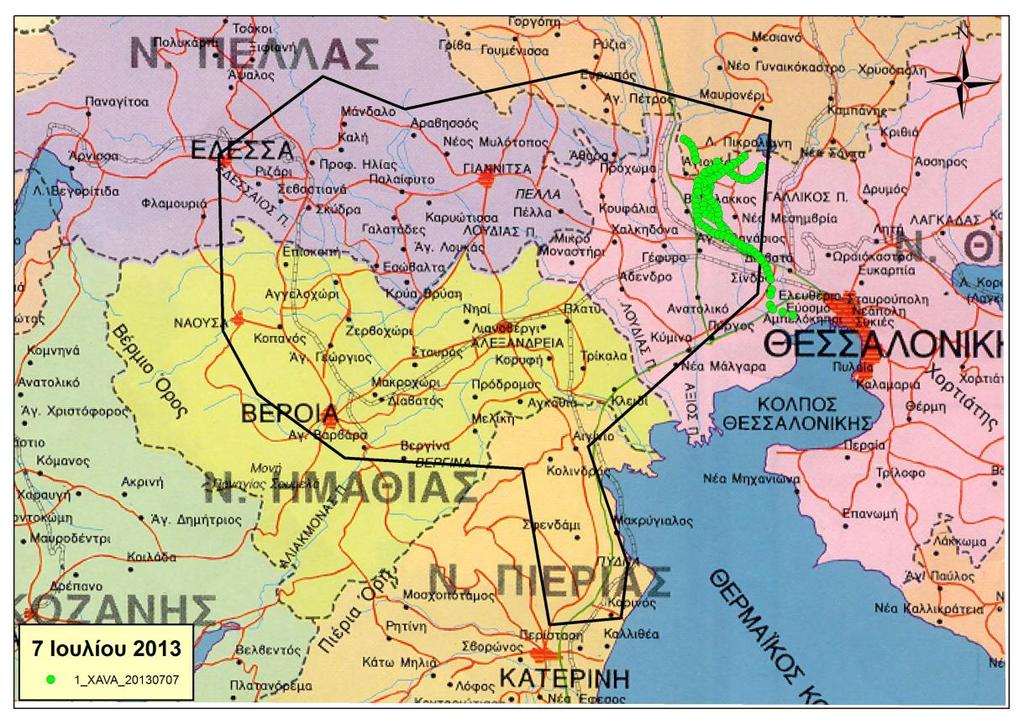 140 ΕΛ.Γ.Α.-ΚΕ.Μ.Ε. ΕΤΗΣΙΑ ΕΚΘΕΣΗ ΕΘΝΙΚΟΥ ΠΡΟΓΡΑΜΜΑΤΟΣ ΧΑΛΑΖΙΚΗΣ ΠΡΟΣΤΑΣΙΑΣ 2013 Εικόνα 4.8.21.