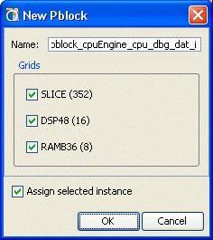διαμοιρασμό τους μέσα στο FPGA. Οι Draw Pblock εντολές ορίζουν την επιλεγμένη εκ των προτέρων λογική σε ένα νέο Pblock στο Device view.
