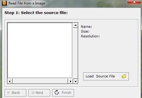 Στεγανογραφία Πατήσετε το Load Target File για να επιλέξετε το κρυπτογραφημένο αρχείο