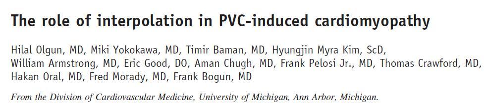 PVC interpolation correlates
